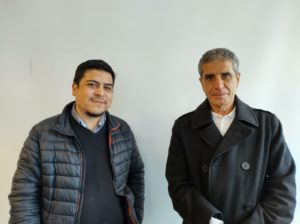 En el costado izquierdo: Prof. Cristian Oyanadel, UdeC En el costado derecho: Dr. Wenceslao Peñate Castro, Universidad La Laguna